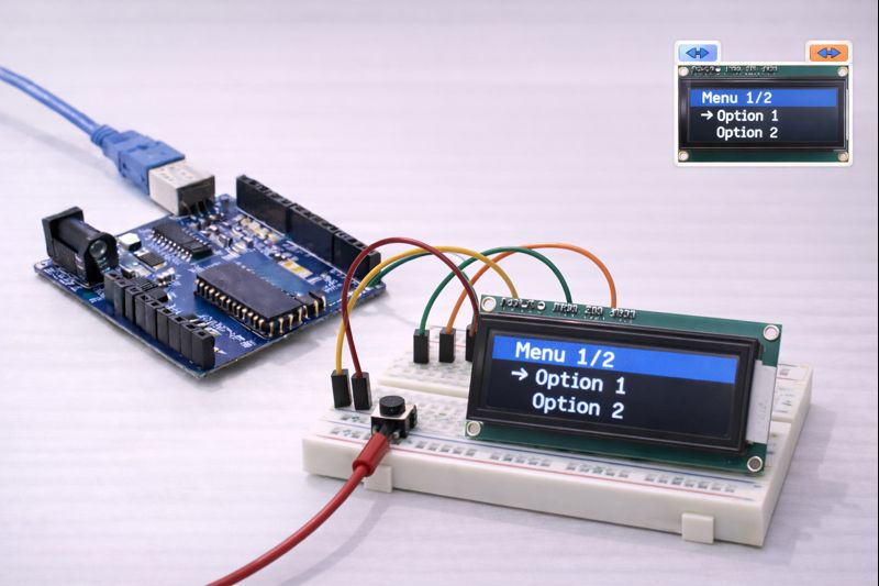 LCD Ekran ile Menü Sistemi
