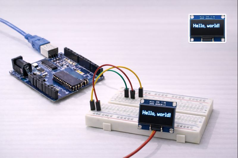 OLED Ekranda Yazı Gösterimi