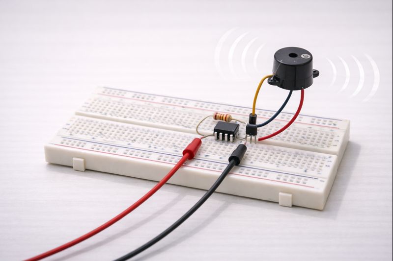 Buzzer ile Sesli Uyarı Devresi