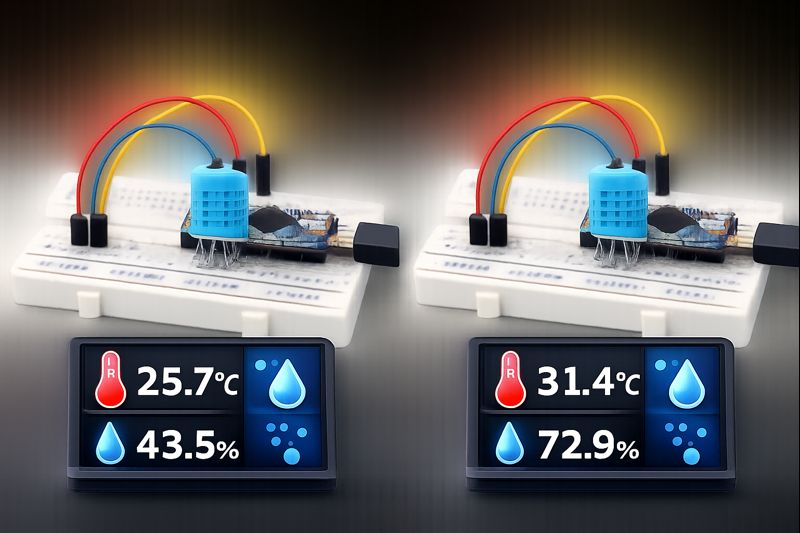 DHT11 ile Sıcaklık ve Nem Ölçümü