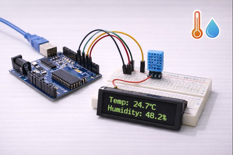 DHT11 ile Sıcaklık ve Nem Göstergesi